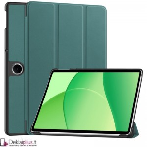 Dirbtinės odos atverčiamas dėklas - žalias (Oneplus Pad Lite)
